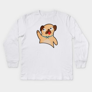 Crazy Pug Lady Kids Long Sleeve T-Shirt